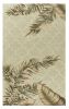 4' X 6' Sage Green Hand Tufted Tropical Quatrefoil Indoor Area Rug