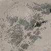 5' X 8' Silver Machine Woven Abstract Watercolor Indoor Area Rug