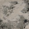 5' X 8' Silver Machine Woven Abstract Watercolor Indoor Area Rug