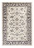 8' X 10' Ivory Grey Floral Indoor Area Rug