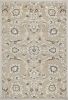 7' X 11' Beige Or Grey Floral Vines Uv Treated Indoor Area Rug