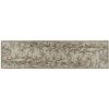 2' X 10' Ivory Bamboo Leaves Wool Indoor Runner Rug