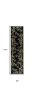 10' Black Hand Tufted Bordered Tropical Bamboo Indoor Runner Rug