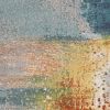 6' X 9' Orange Abstract Area Rug