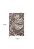 7' X 10' Mocha Brown Machine Woven Abstract Watercolor Indoor Area Rug