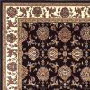 2' X 3' Black Ivory Machine Woven Floral Traditional Indoor Accent Rug