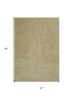 2' X 4' Polyester Yellow Heather Area Rug