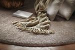2' X 4' Beige Indoor Shag Rug