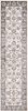 8' Gray And Ivory Runner Rug