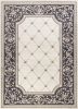 3' X 5' Gray and Ivory Trellis Area Rug