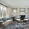 2' X 4' Slate Blue Machine Woven Damask Indoor Accent Rug