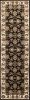 2' X 8' Black Or Ivory Traditional Bordered Rug