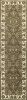 2' X 8' Green Or Ivory Traditional Runner Rug