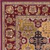 3' X 5' Red Machine Woven Traditional Quatrefoil Indoor Area Rug