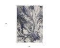3' X 5' Gray Abstract Area Rug
