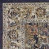 3' X 5' Navy Traditional Bordered Area Rug