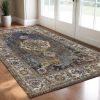 3' X 5' Navy Traditional Bordered Area Rug