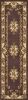 2' X 8' Plum Or Ivory Medallion Runner Rug