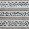 3' X 5' Ivory Or Spa Braid Design Uv Treated Area Rug