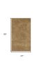 8' Gold Indoor Shag Runner Rug