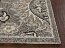 5' X 8' Grey Medallion Uv Treated Area Rug
