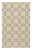 2' X 7' Ivory Diamond Tiles Wool Runner Rug