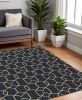7' Square Uv Treated Polypropylene Navy Area Rug