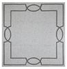 7' Square   Uv Treated Polypropylene Oatmeal Area Rug