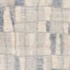 7' X 9' Ivory and Blue Area Rug