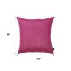 Set Of 2 Pink Brushed Twill Decorative Throw Pillow Covers