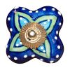 1.5" X 1.5" X 1.5" Ceramic Metal Multicolor 12 Pack Knob