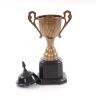 6.5" X 4.5" X 12.5" Alum Wooden Trophy Big