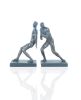 4.5" X 6" X 10.5" Gymnastic Man Bookend Set Of 2