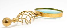 5" X 5" X 12" Magnifier In Wood Box