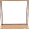 14.5" X 40.5" X 69" Floor Display Case Clear Finish W/Led Lights