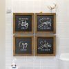 Set Of 4 Black and White Funny Bathroom Wall Art