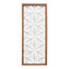 Carved Leaf Wood Framed Wall Panel