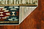 5' X 8' Ivory Machine Woven Pinegrove Lodge Indoor Area Rug