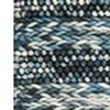 9' X 13' Blue Wool Ikat Hand Woven Area Rug