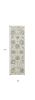 7' X 10' Ivory Hand Tufted Space Dyed Traditional Floral Indoor Area Rug