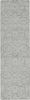 8' X 11' Grey Hand Tufted Space Dyed Ogee Indoor Area Rug
