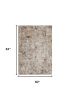 5' X 7' Grey Hand Loomed Traditional Floral Indoor Area Rug