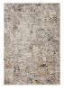 4' X 6' Silver Machine Woven Shrank Abstract Industrial Style Indoor Area Rug