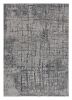 10' X 13' Grey Machine Woven Abstract Smudge Indoor Area Rug