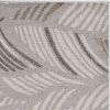 3' X 5' Gray Tropical Botanical Area Rug