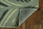 5' X 8' Grey Feather Brushstrokes Area Rug