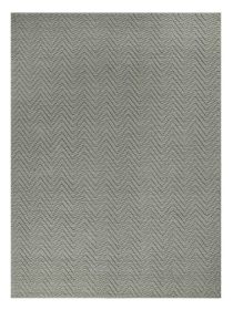 8' X 11' Grey Heather Hand Woven Herringbone Jute Indoor Area Rug