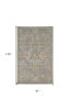 7' X 10' Gray and Ivory Wool Area Rug