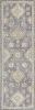 7' X 10' Gray and Ivory Wool Area Rug