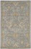7' X 10' Gray and Ivory Wool Area Rug